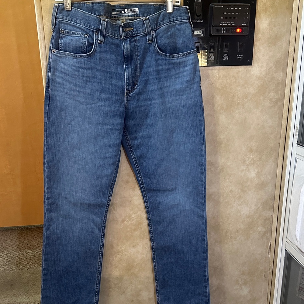 Carhartt Men's Straight Blue Jeans